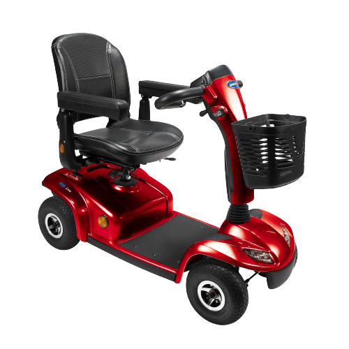 4 Wheel Mobility Scooter Red Angle